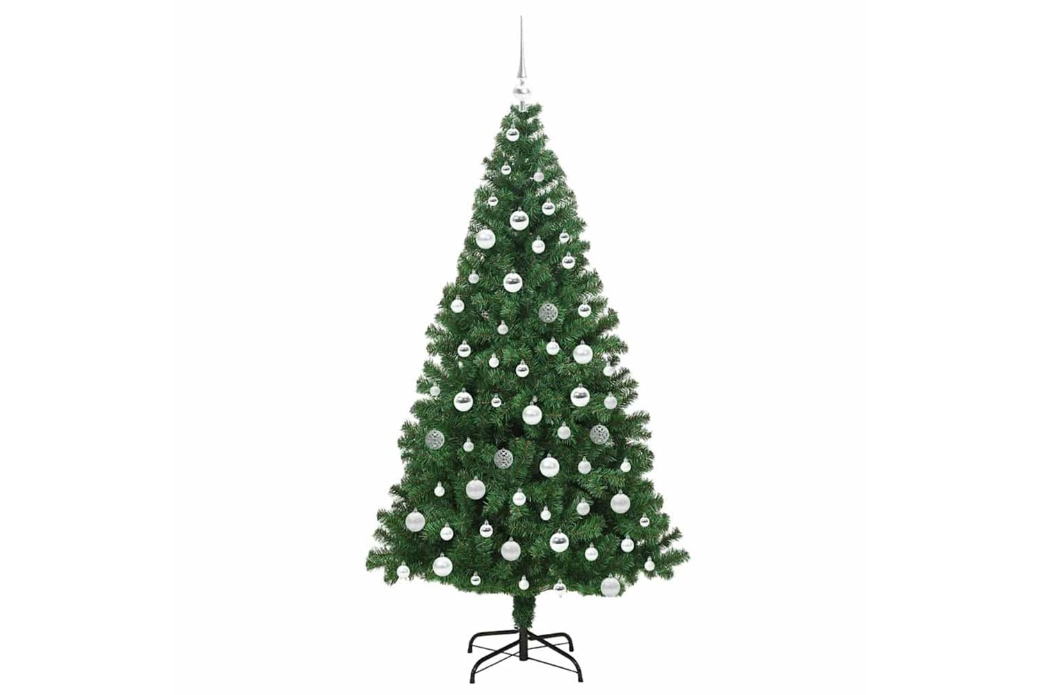 Vidaxl Artificial Christmas Tree With 300 Leds With Stand Green 180 Cm-4