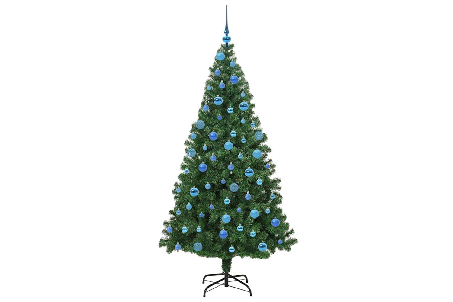 Vidaxl Artificial Christmas Tree With 300 Leds With Stand Green 180 Cm-4