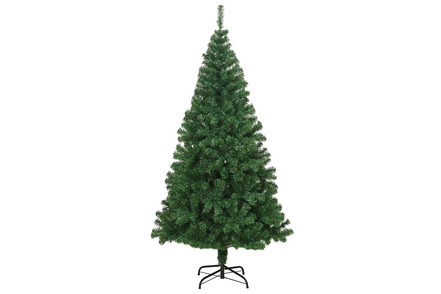 Vidaxl Artificial Christmas Tree With 300 Leds With Stand Green 210 Cm-5