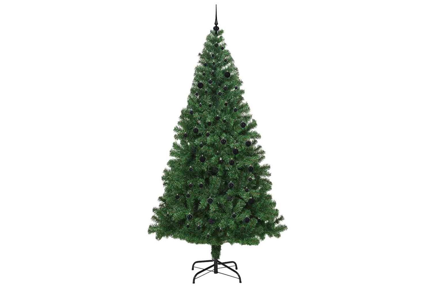 Vidaxl Artificial Christmas Tree With 300 Leds With Stand Green 240 Cm-4