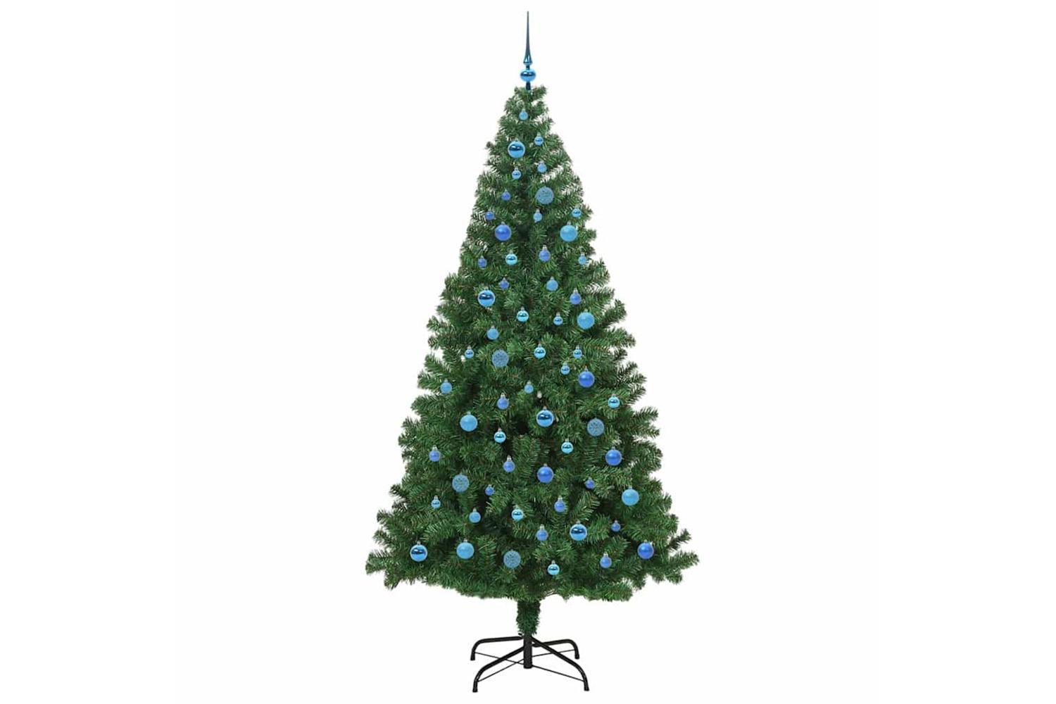Vidaxl Artificial Christmas Tree With 300 Leds With Stand Green 240 Cm-4