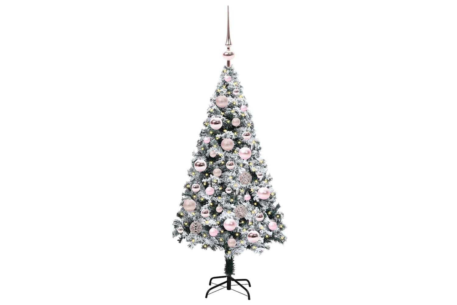 Vidaxl Artificial Christmas Tree With 150 Leds With Stand Green 120 Cm-3
