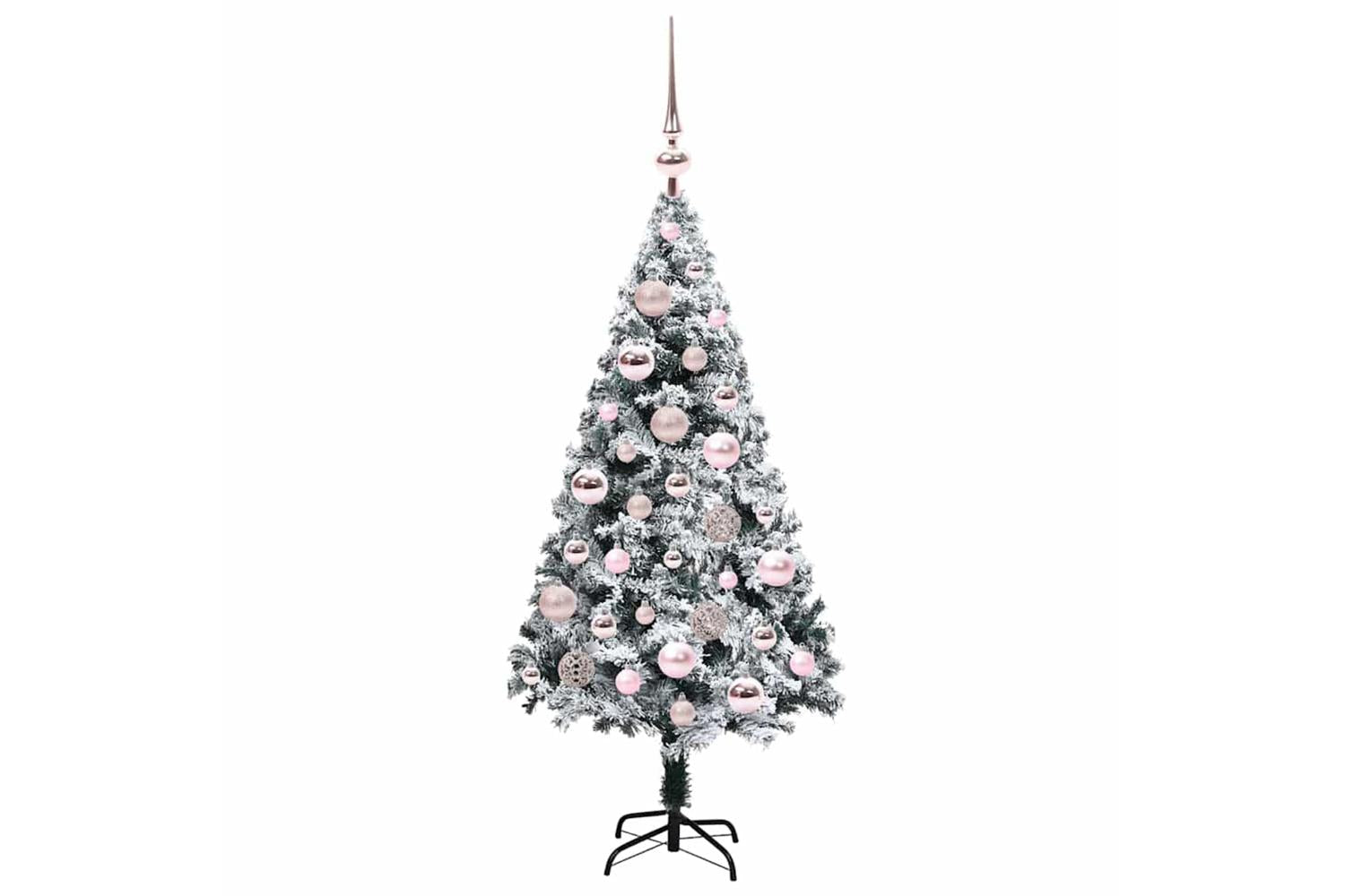 Vidaxl Artificial Christmas Tree With 150 Leds With Stand Green 120 Cm-4