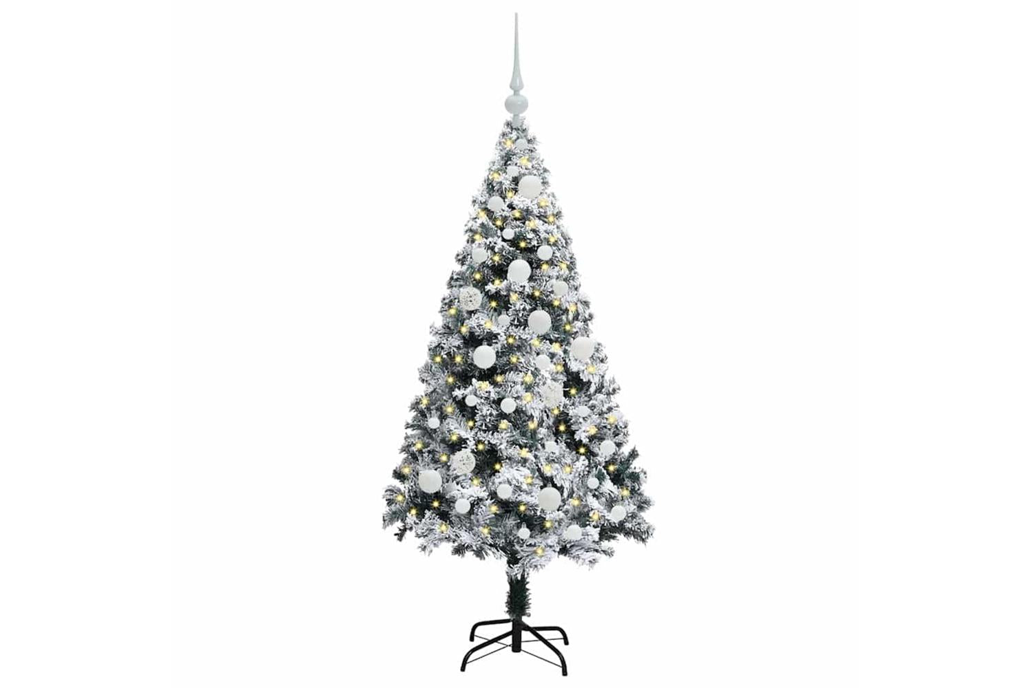 Vidaxl Artificial Christmas Tree With 150 Leds With Stand Green 120 Cm-3