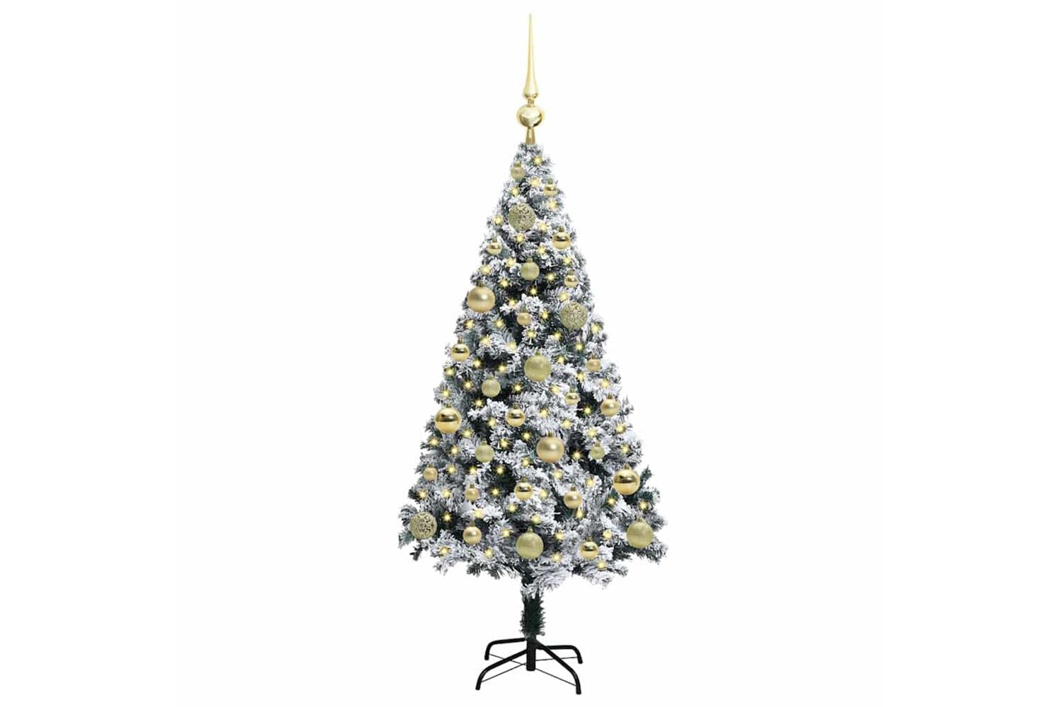 Vidaxl Artificial Christmas Tree With 150 Leds With Stand Green 120 Cm-3