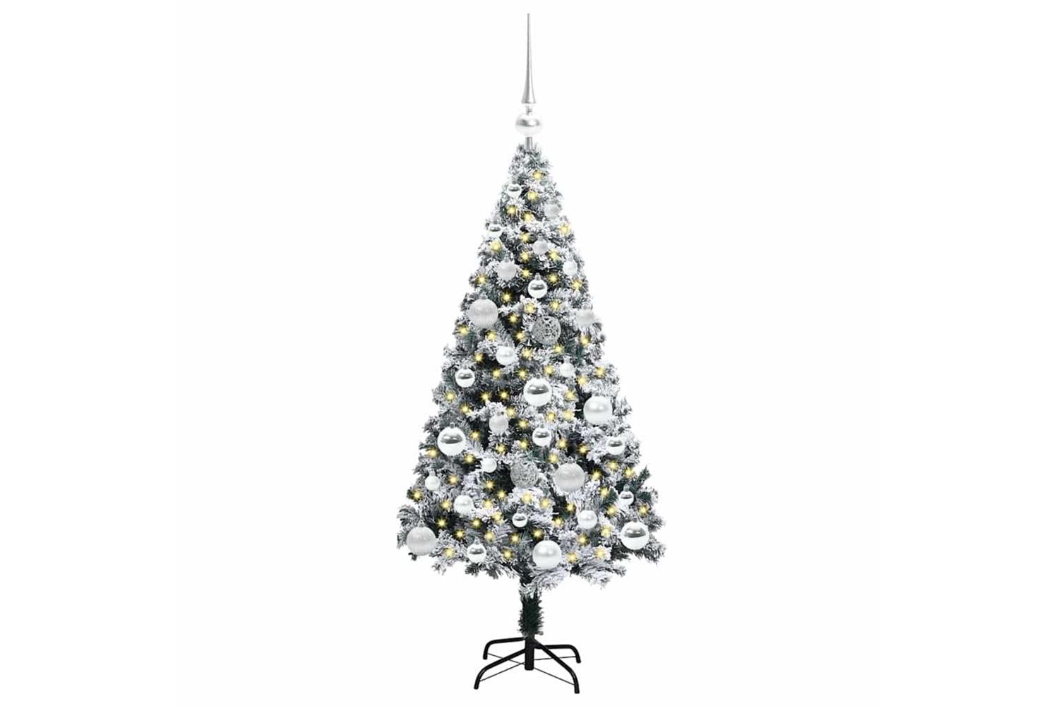 Vidaxl Artificial Christmas Tree With 150 Leds With Stand Green 120 Cm-3