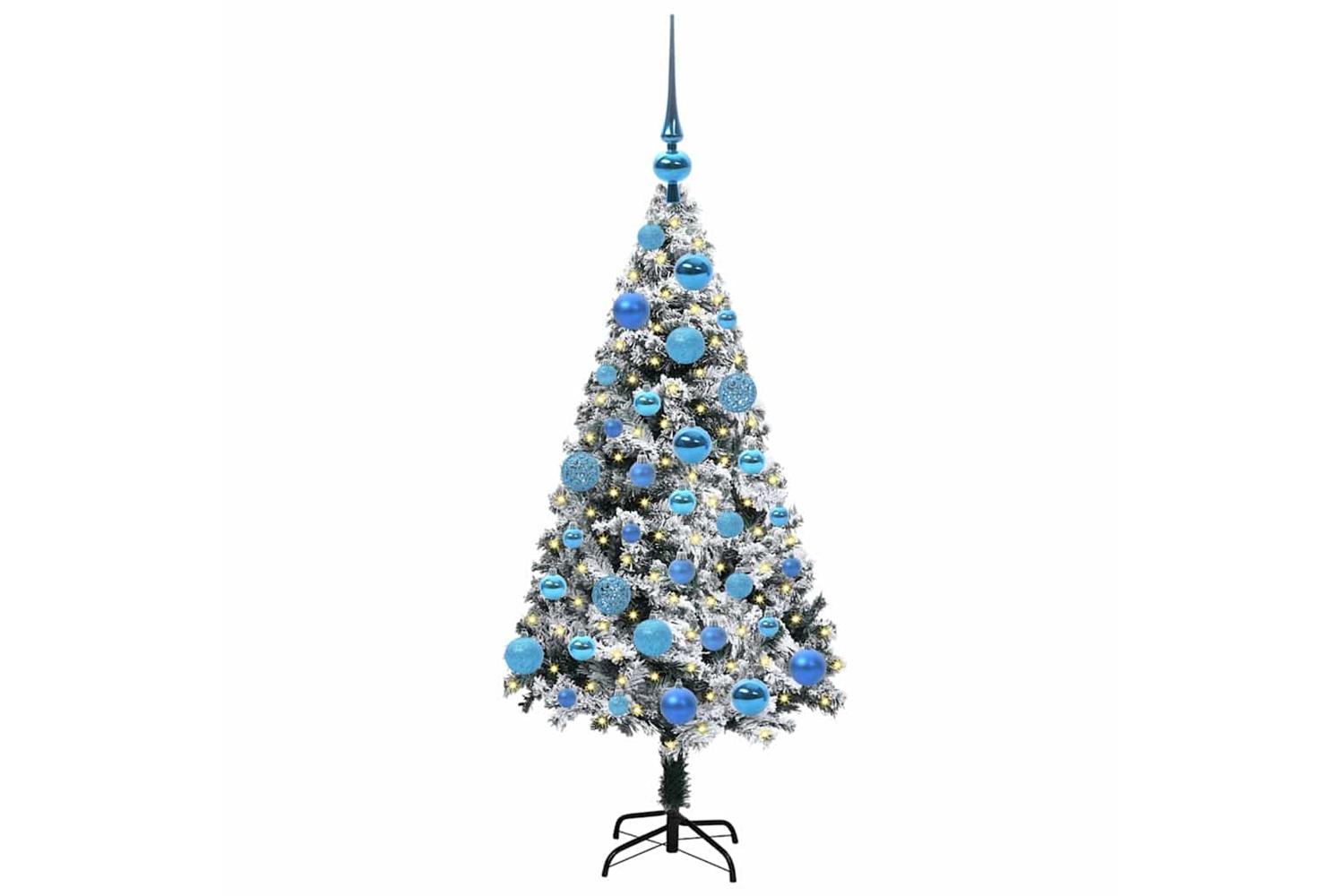 Vidaxl Artificial Christmas Tree With 150 Leds With Stand Green 120 Cm-3