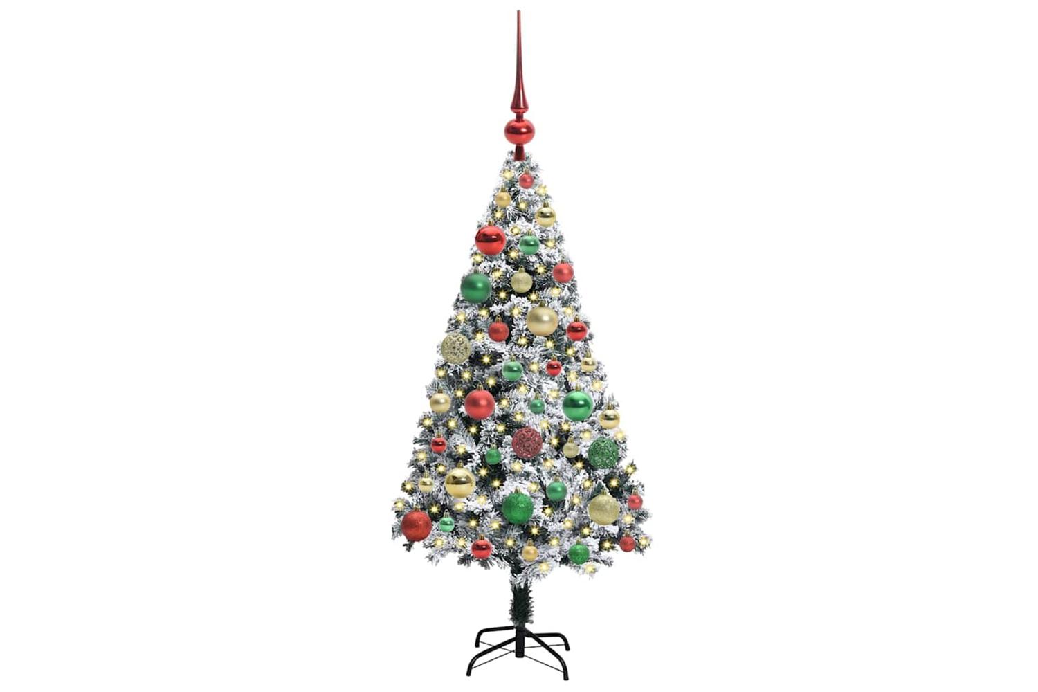 Vidaxl Artificial Christmas Tree With 150 Leds With Stand Green 120 Cm-3