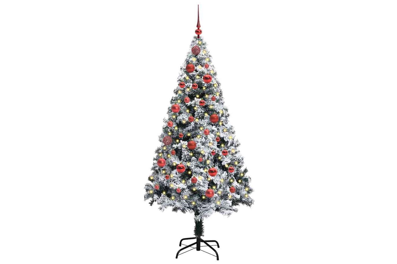 Vidaxl Artificial Christmas Tree With 150 Leds With Stand Green 150 Cm-3