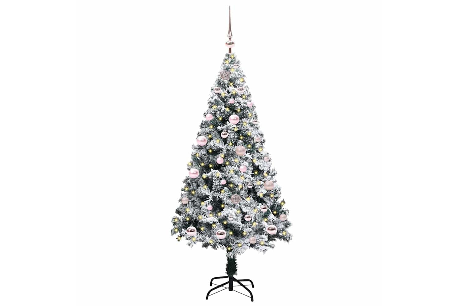 Vidaxl Artificial Christmas Tree With 150 Leds With Stand Green 150 Cm-2