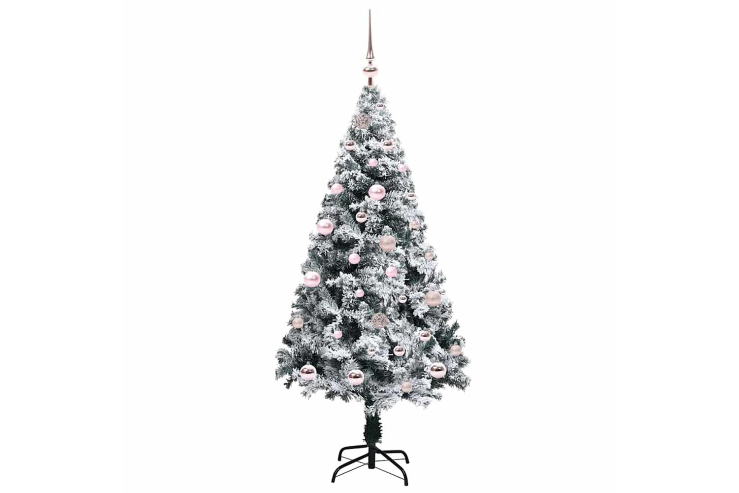 Vidaxl Artificial Christmas Tree With 150 Leds With Stand Green 150 Cm-3