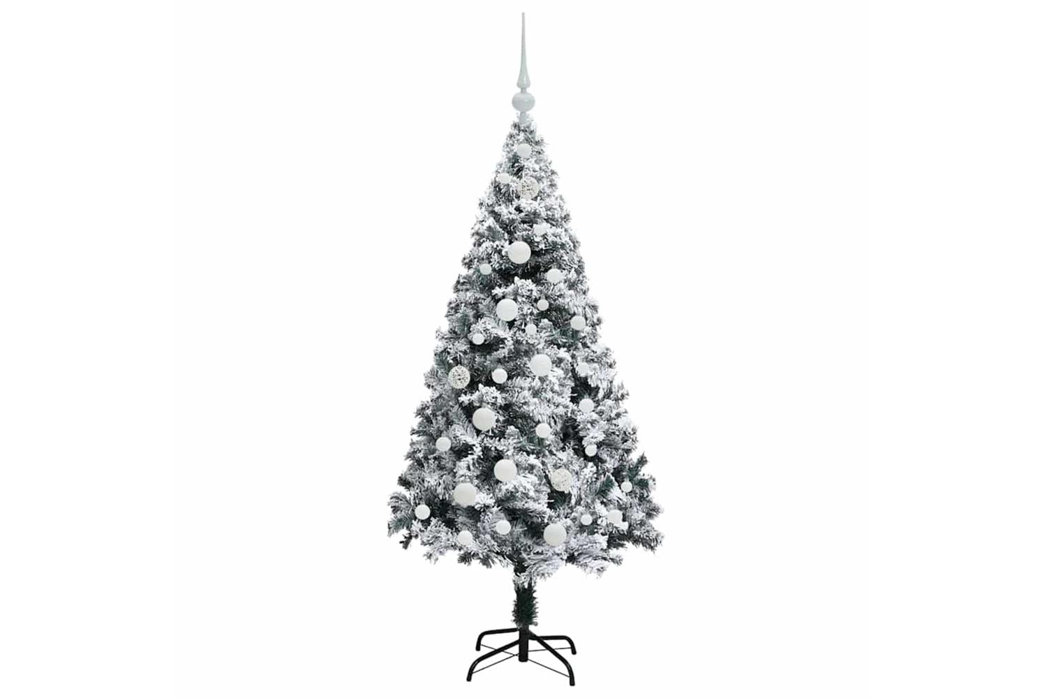 Vidaxl Artificial Christmas Tree With 150 Leds With Stand Green 150 Cm-4