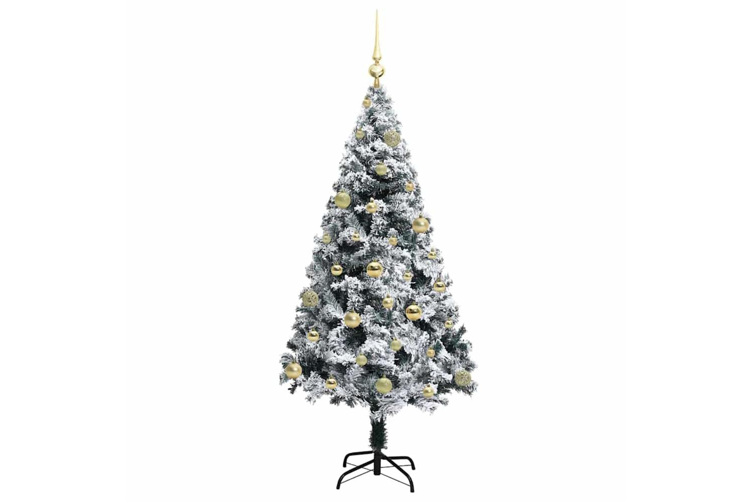 Vidaxl Artificial Christmas Tree With 150 Leds With Stand Green 150 Cm-4
