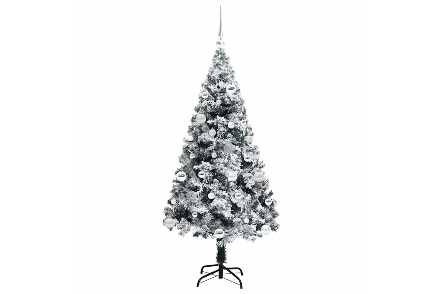 Vidaxl Artificial Christmas Tree With 150 Leds With Stand Green 150 Cm-4