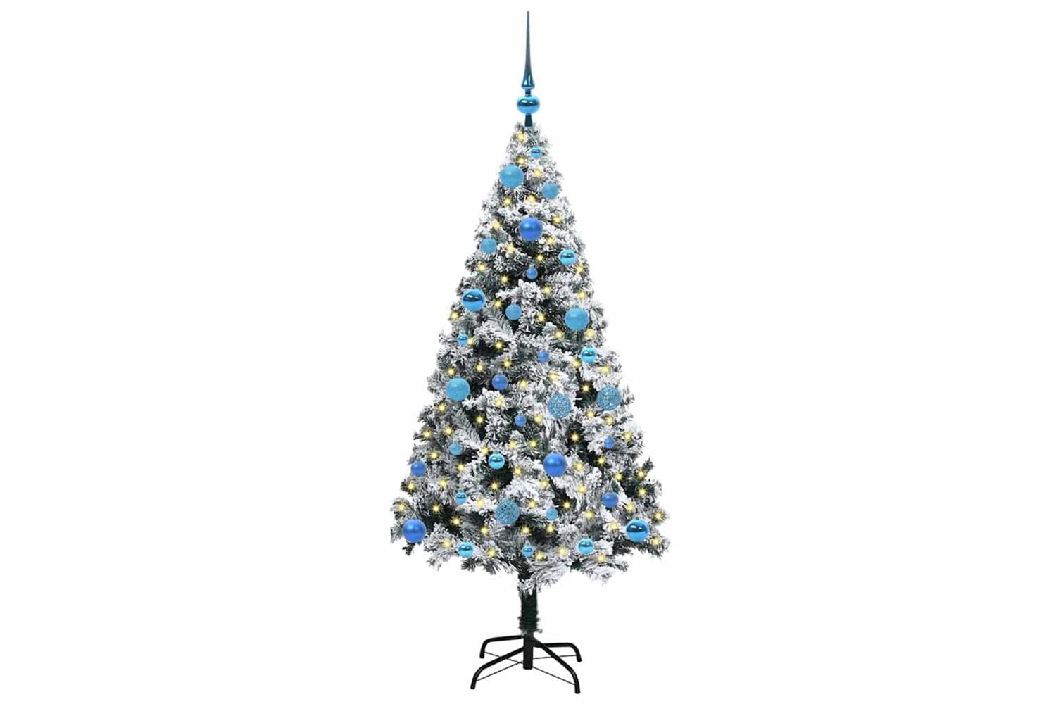 Vidaxl Artificial Christmas Tree With 150 Leds With Stand Green 150 Cm-3