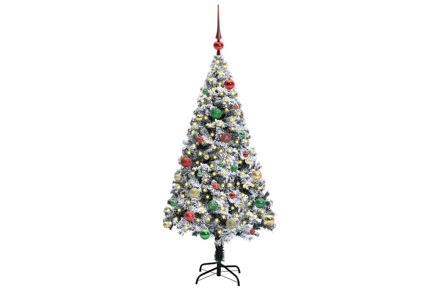Vidaxl Artificial Christmas Tree With 150 Leds With Stand Green 150 Cm-3