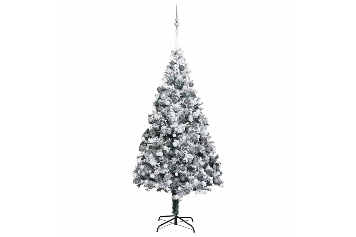 Vidaxl Artificial Christmas Tree With 300 Leds With Stand Green 180 Cm-2