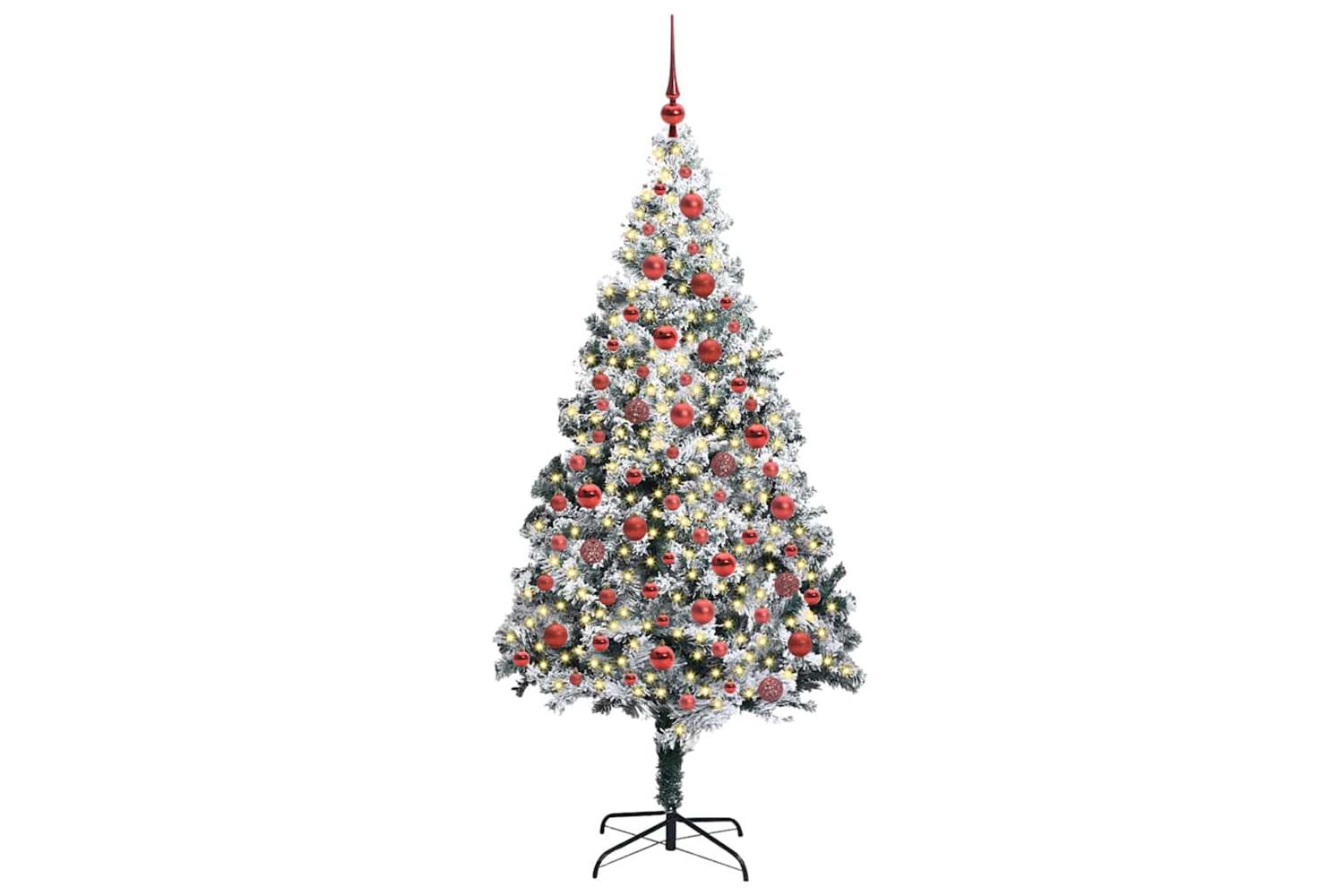 Vidaxl Artificial Christmas Tree With 300 Leds With Stand Green 180 Cm-3
