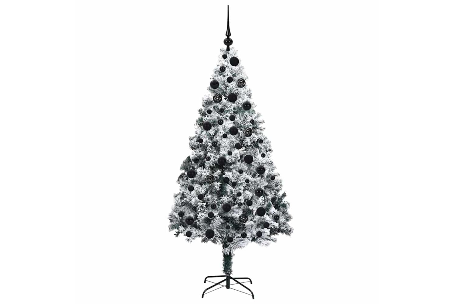 Vidaxl Artificial Christmas Tree With 300 Leds With Stand Green 180 Cm-4