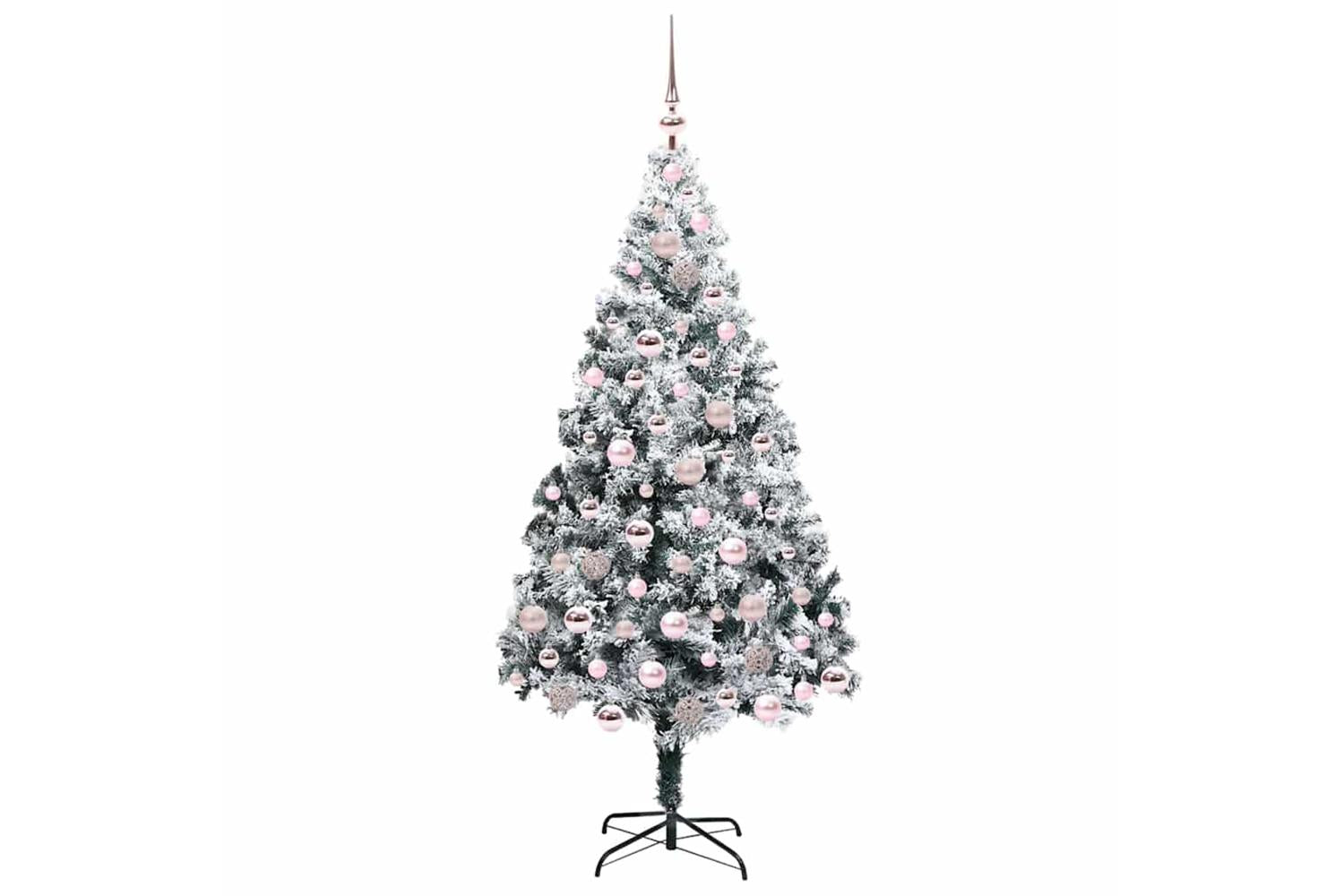 Vidaxl Artificial Christmas Tree With 300 Leds With Stand Green 180 Cm-4