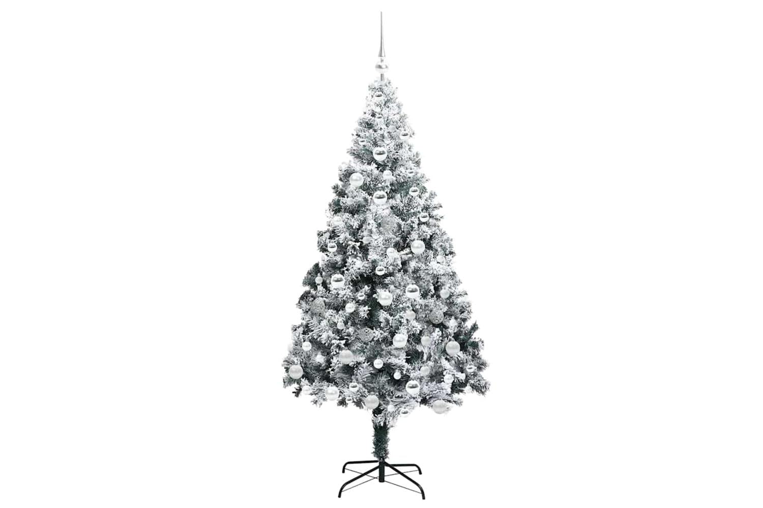 Vidaxl Artificial Christmas Tree With 300 Leds With Stand Green 180 Cm-4