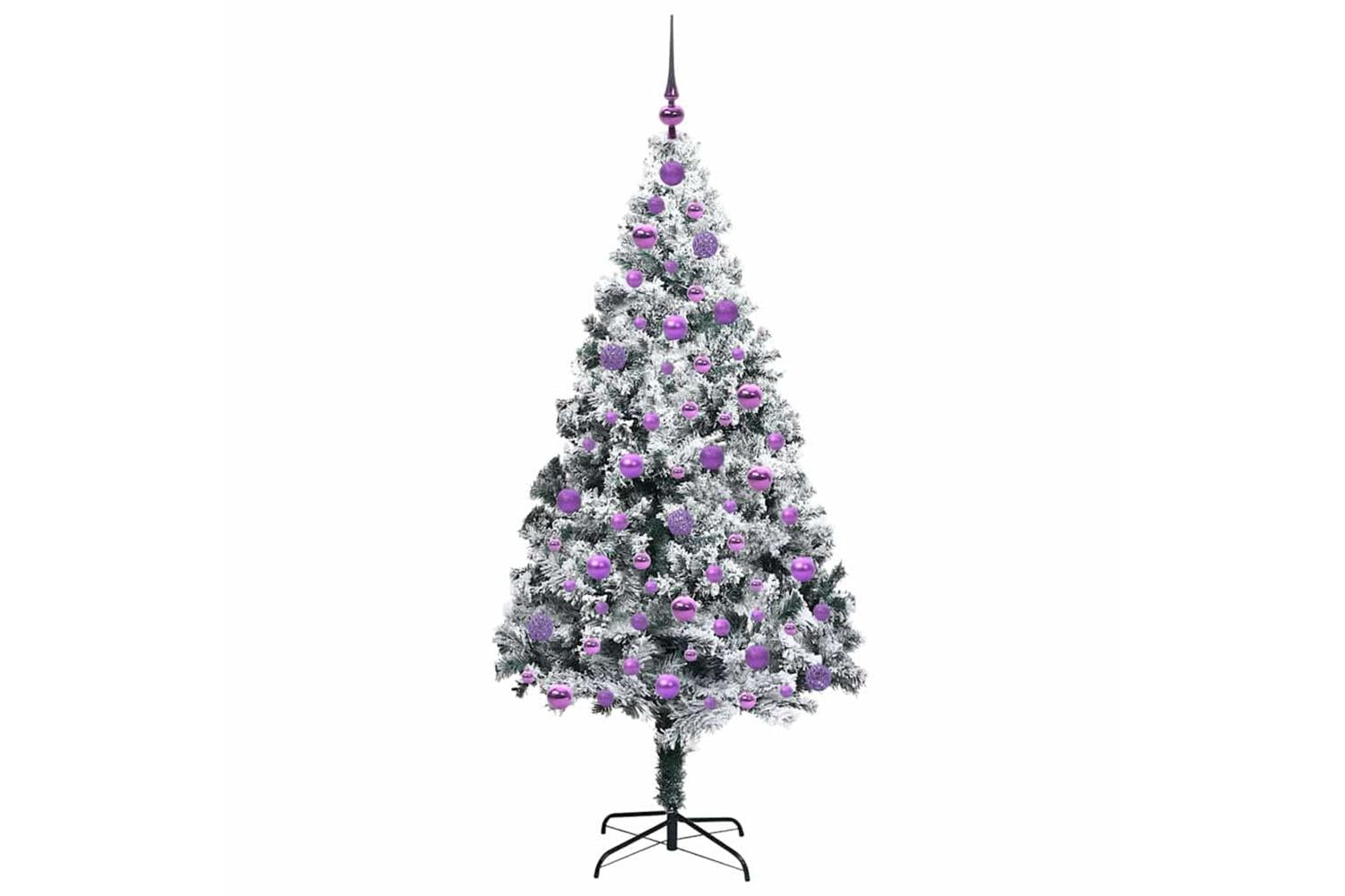 Vidaxl Artificial Christmas Tree With 300 Leds With Stand Green 180 Cm-4