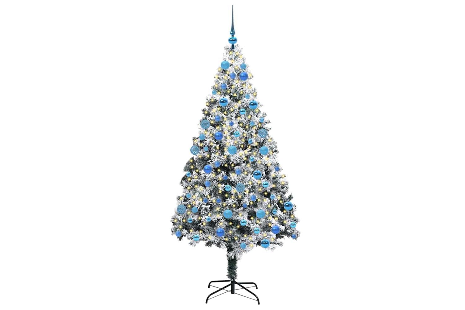 Vidaxl Artificial Christmas Tree With 300 Leds With Stand Green 180 Cm-3