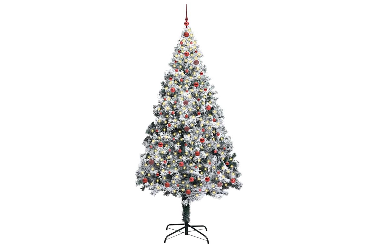 Vidaxl Artificial Christmas Tree With 300 Leds With Stand Green 240 Cm-3