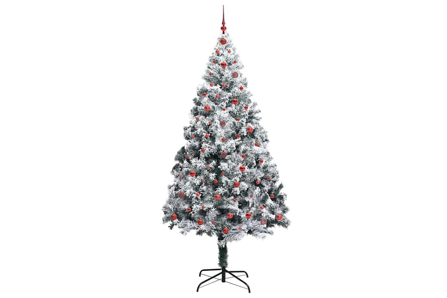 Vidaxl Artificial Christmas Tree With 300 Leds With Stand Green 240 Cm-4