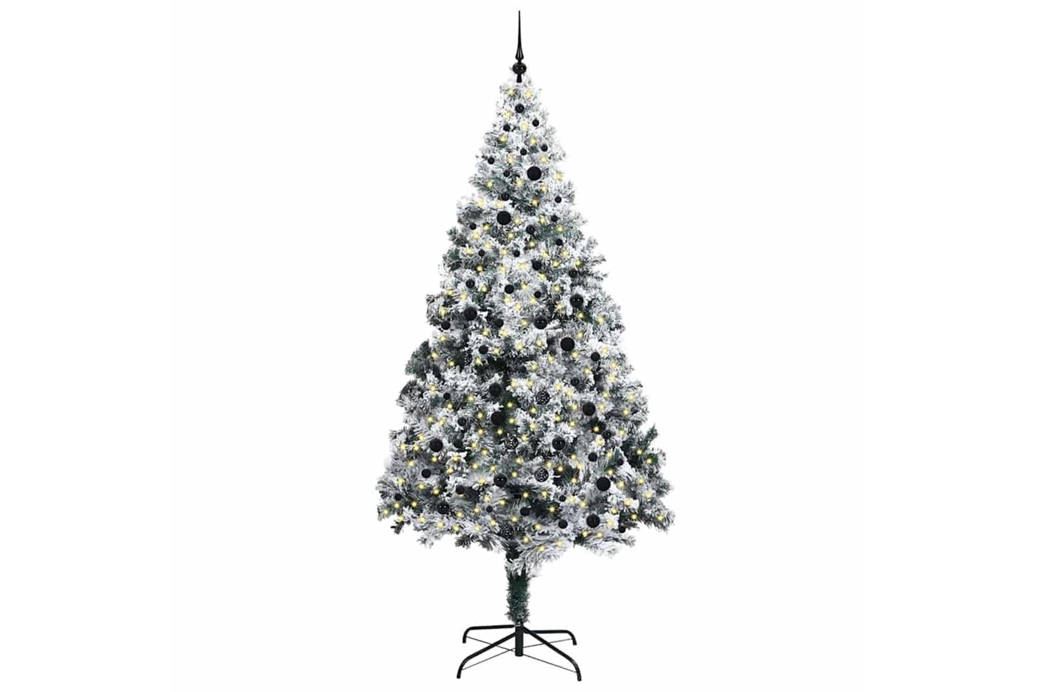 Vidaxl Artificial Christmas Tree With 300 Leds With Stand Green 240 Cm-3