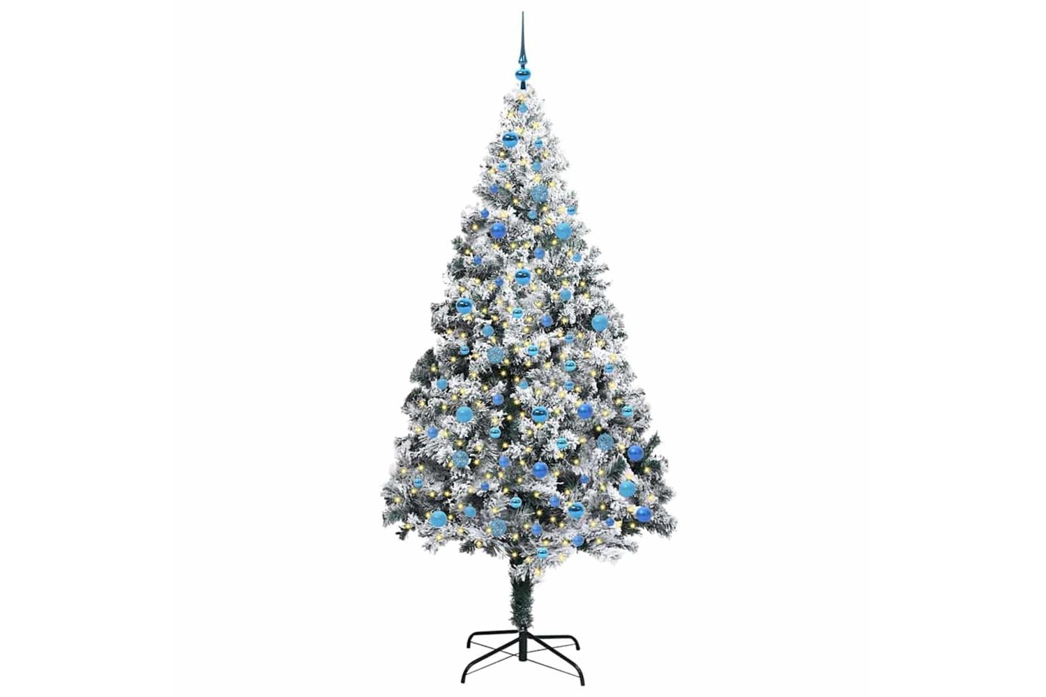 Vidaxl Artificial Christmas Tree With 300 Leds With Stand Green 240 Cm-3