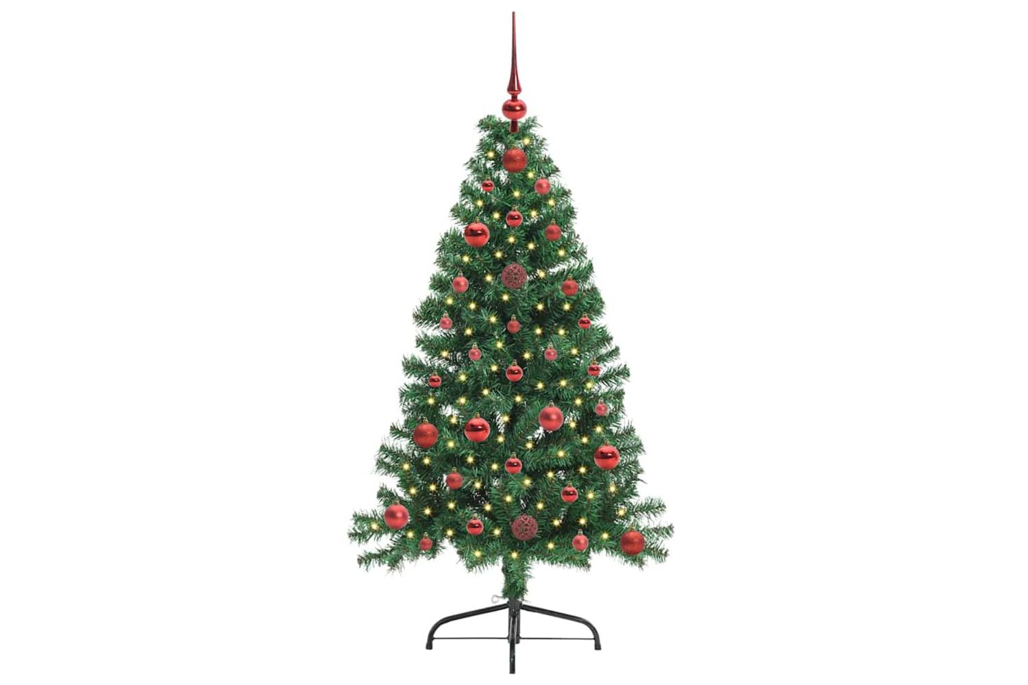 Vidaxl Artificial Pre-lit Christmas Tree Green 120 Cm Pvc-3