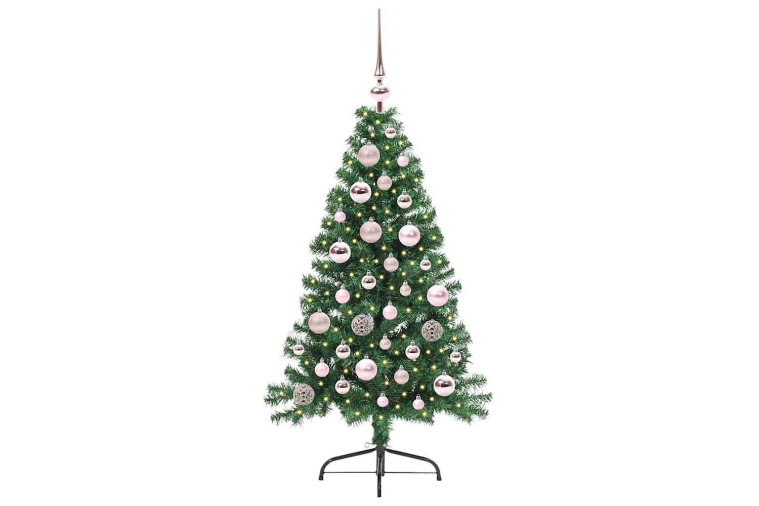 Vidaxl Artificial Pre-lit Christmas Tree Green 120 Cm Pvc-3