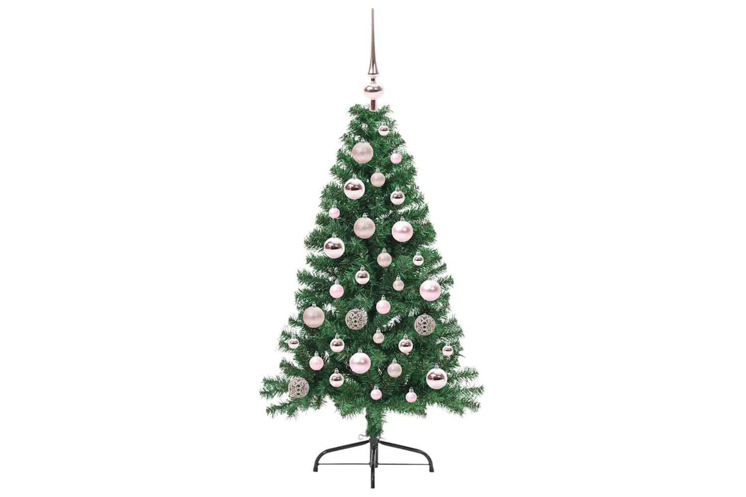 Vidaxl Artificial Pre-lit Christmas Tree Green 120 Cm Pvc-4