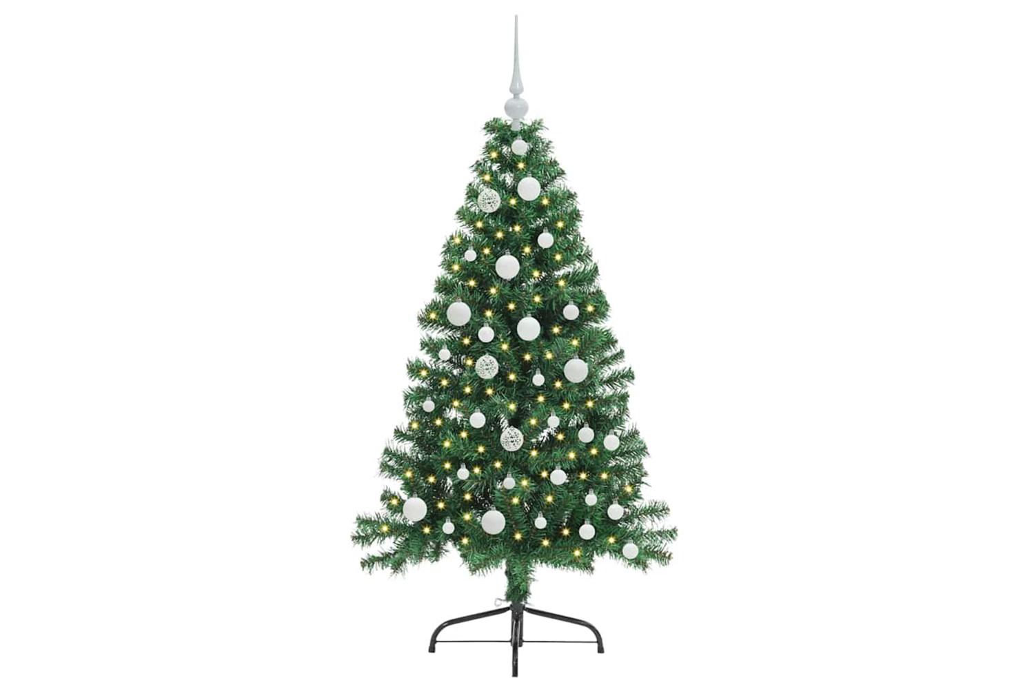 Vidaxl Artificial Pre-lit Christmas Tree Green 120 Cm Pvc-3