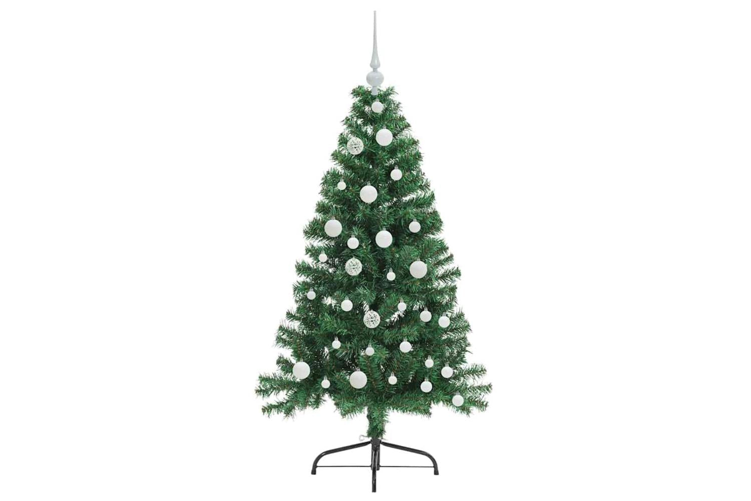 Vidaxl Artificial Pre-lit Christmas Tree Green 120 Cm Pvc-4