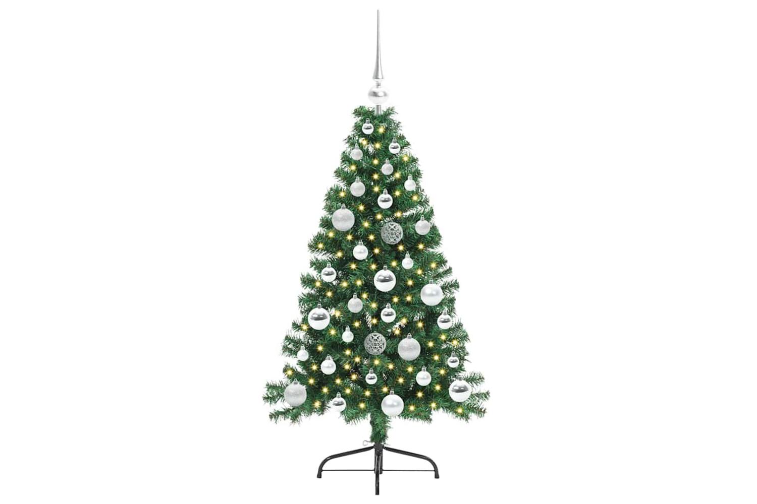 Vidaxl Artificial Pre-lit Christmas Tree Green 120 Cm Pvc-3