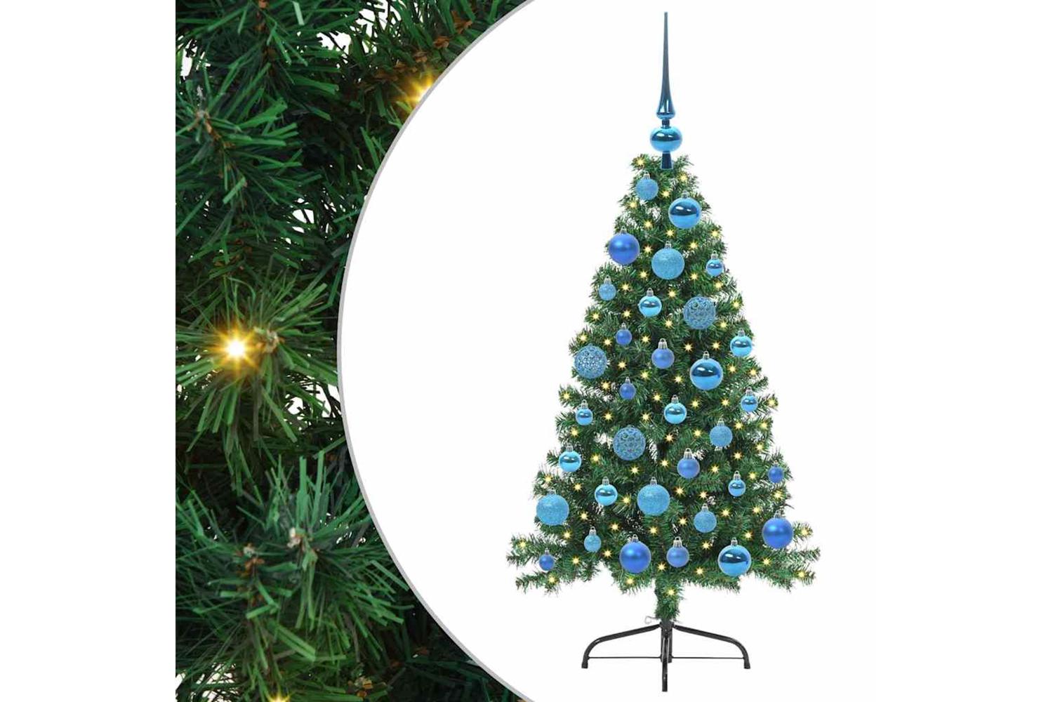 Vidaxl Artificial Pre-lit Christmas Tree Green 120 Cm Pvc-2