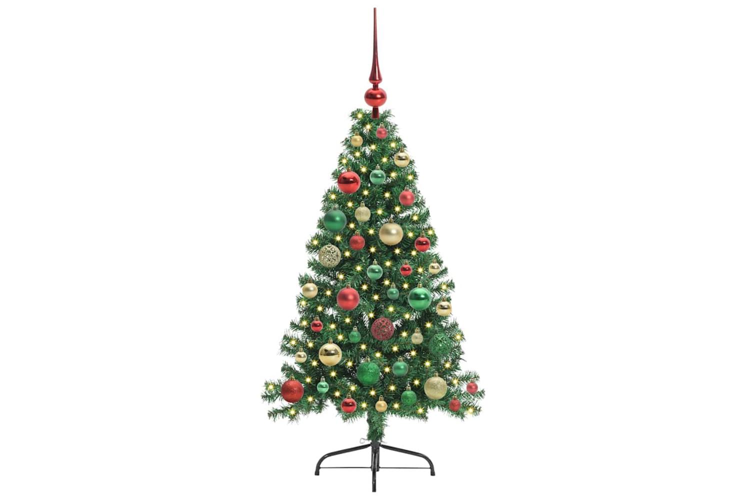 Vidaxl Artificial Pre-lit Christmas Tree Green 120 Cm Pvc-3