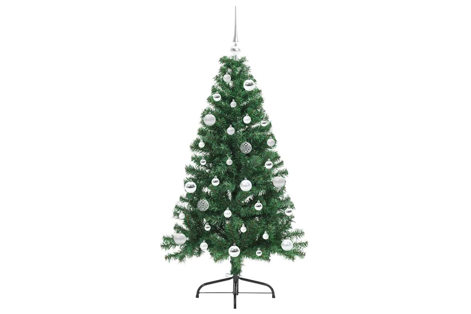 Vidaxl Artificial Pre-lit Christmas Tree Green 150 Cm Pvc-4
