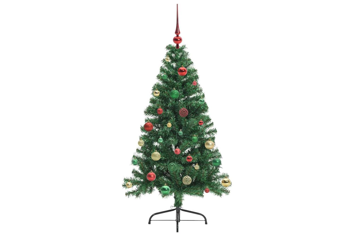 Vidaxl Artificial Pre-lit Christmas Tree Green 150 Cm Pvc-6