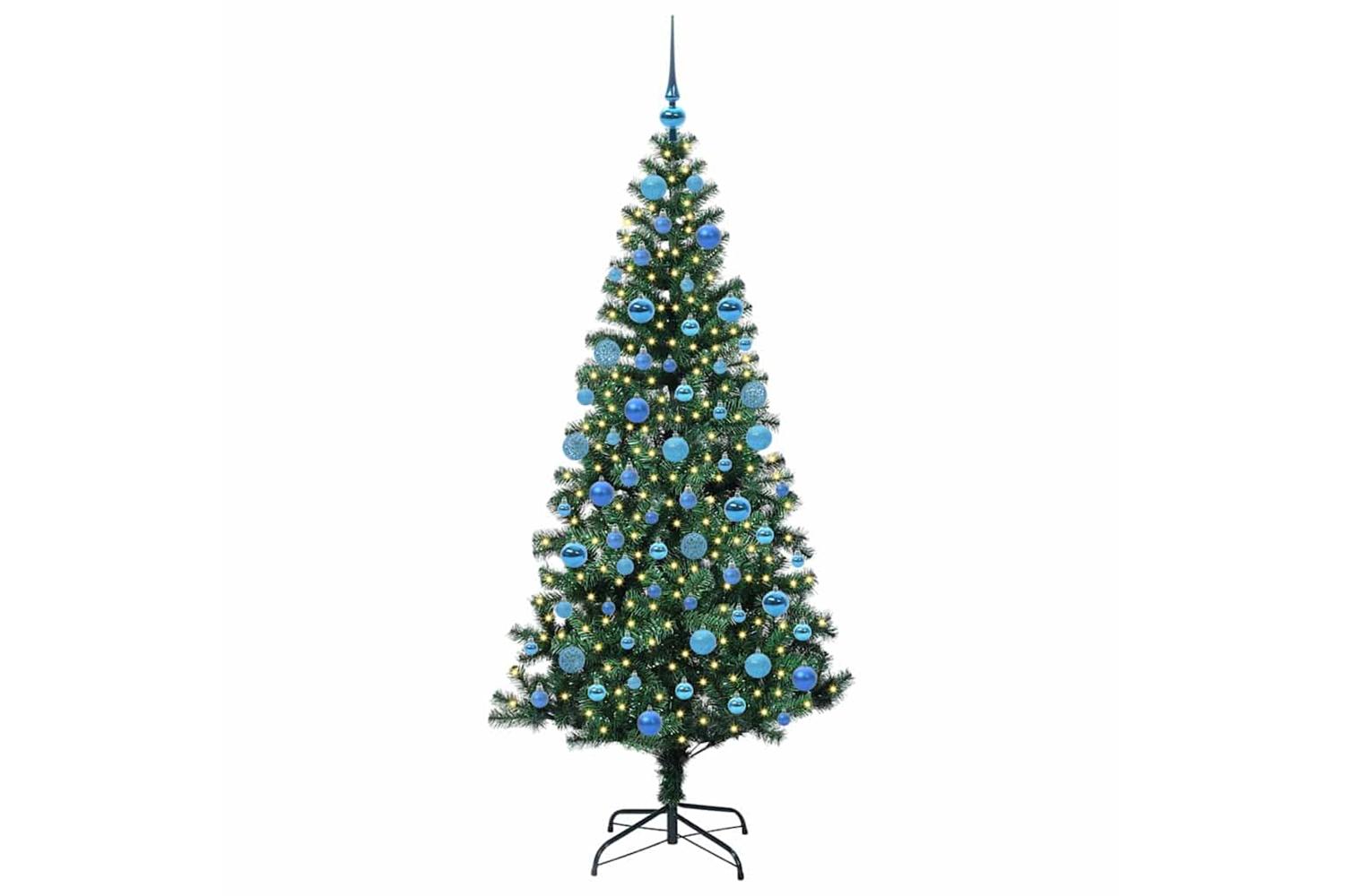 Vidaxl Artificial Pre-lit Christmas Tree Green 180 Cm Pvc-3