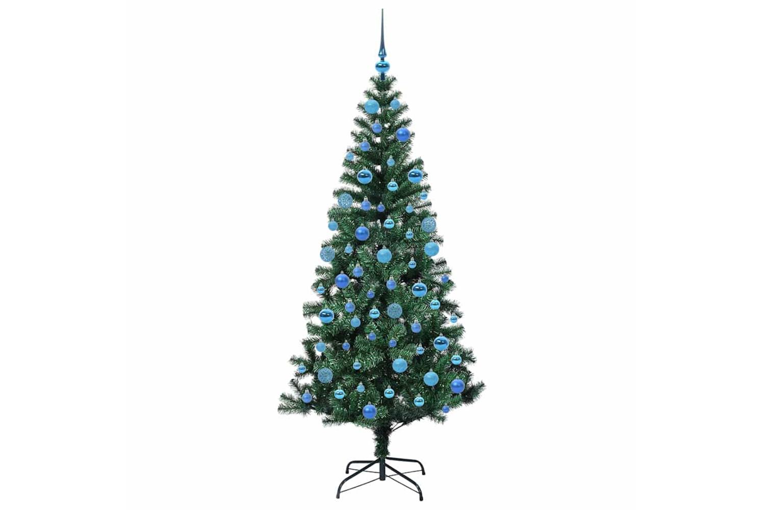 Vidaxl Artificial Pre-lit Christmas Tree Green 180 Cm Pvc-4
