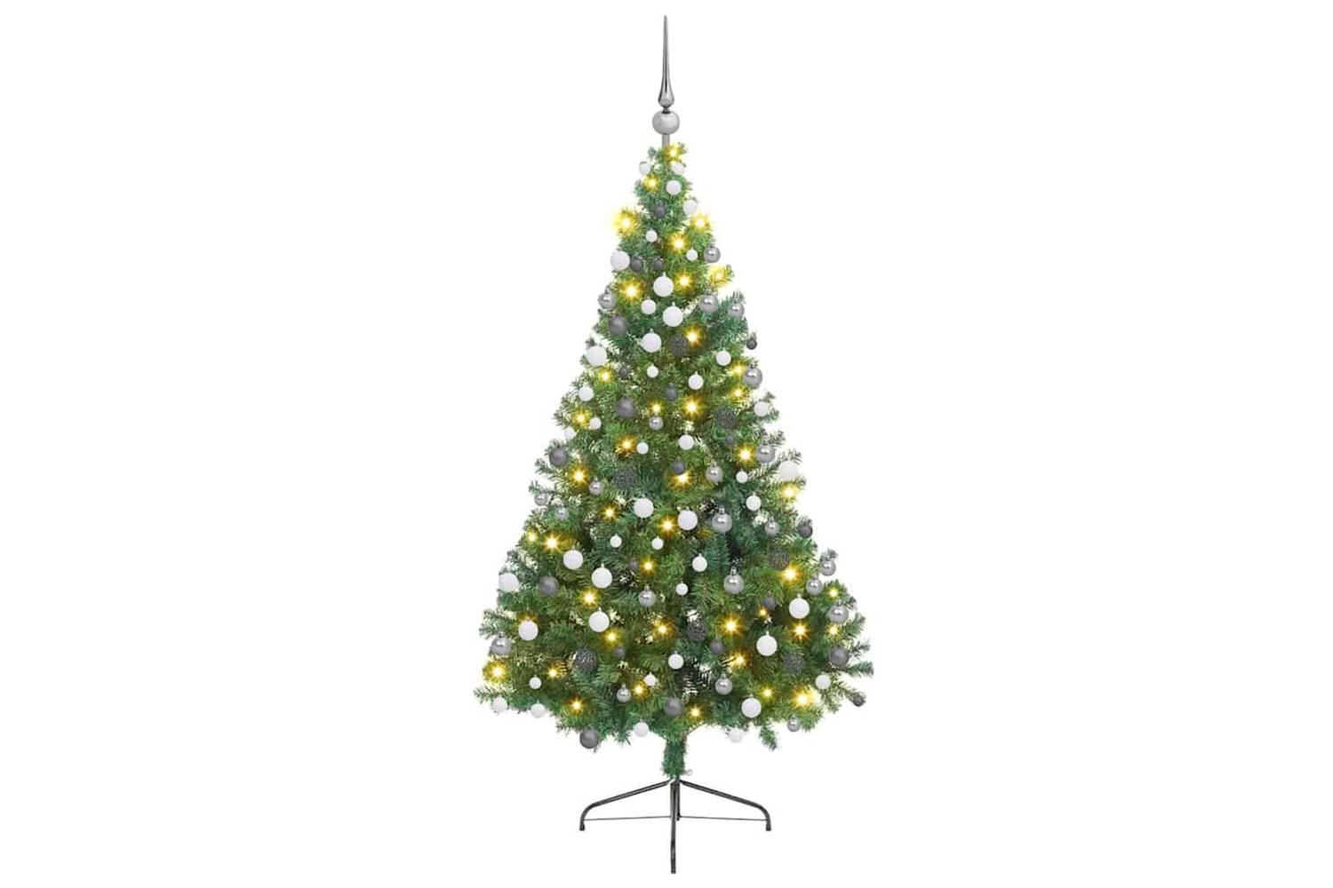 Vidaxl Artificial Pre-lit Christmas Tree Green 210 Cm Pvc-2