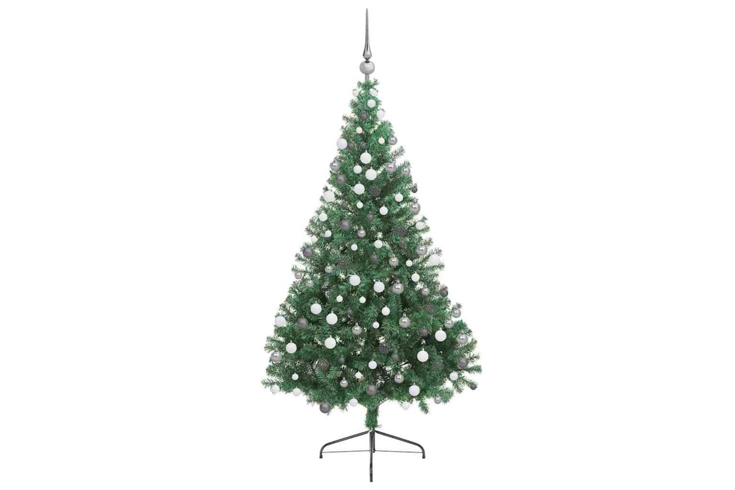Vidaxl Artificial Pre-lit Christmas Tree Green 210 Cm Pvc-3