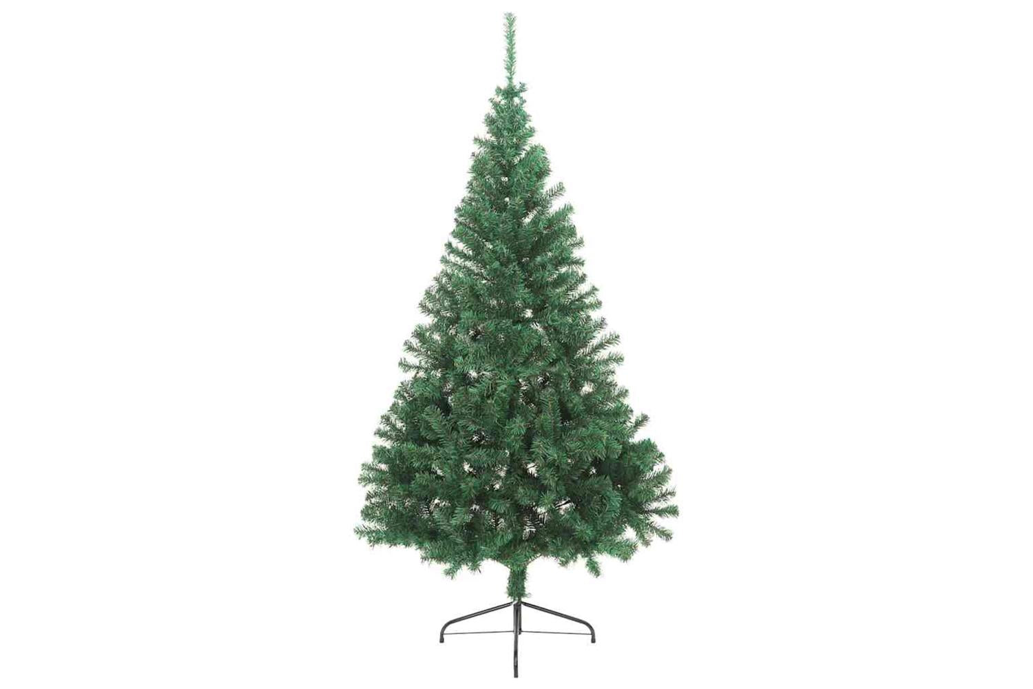 Vidaxl Artificial Pre-lit Christmas Tree Green 210 Cm Pvc-5