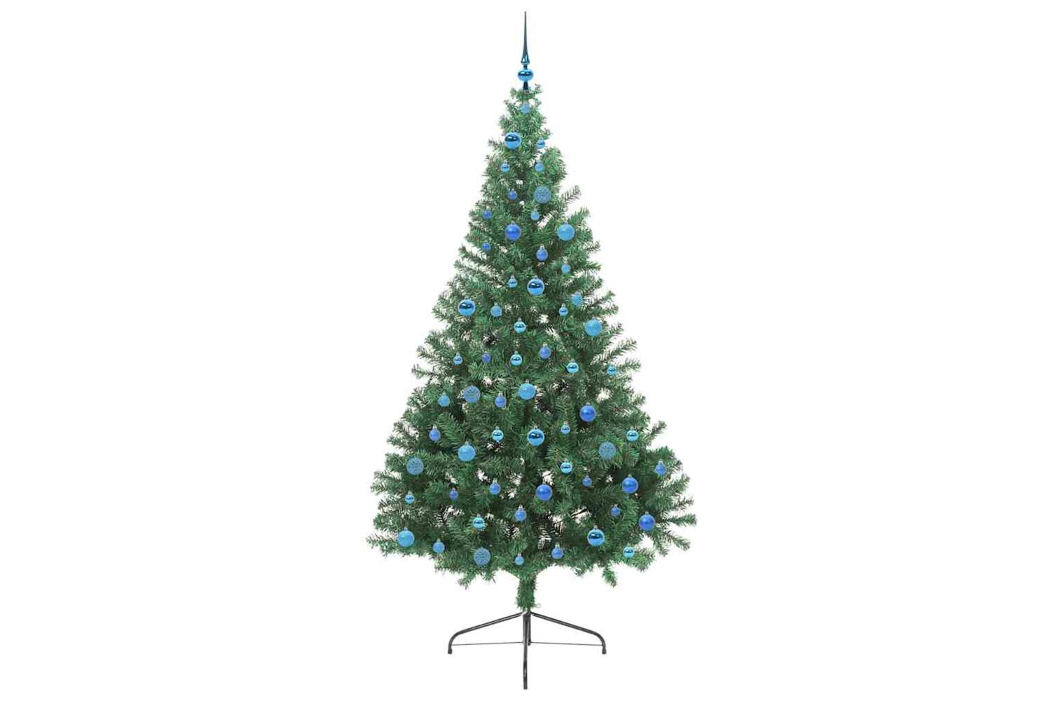 Vidaxl Artificial Pre-lit Christmas Tree Green 240 Cm Pvc-4