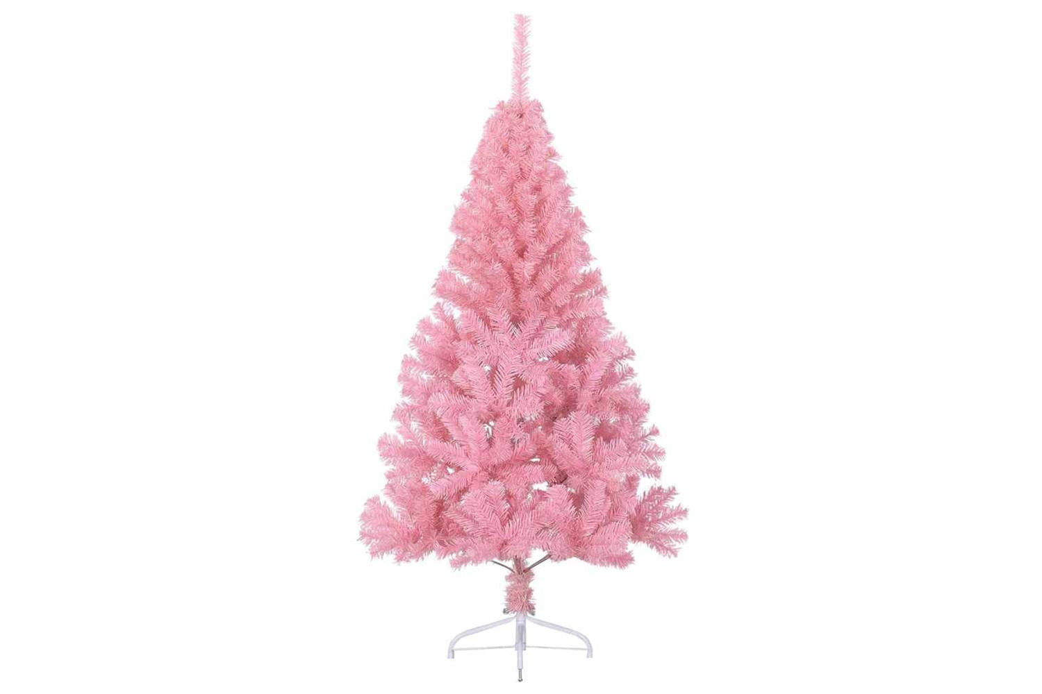 Vidaxl Artificial Pre-lit Christmas Tree With 150 Leds Pink 120 Cm Pvc-6