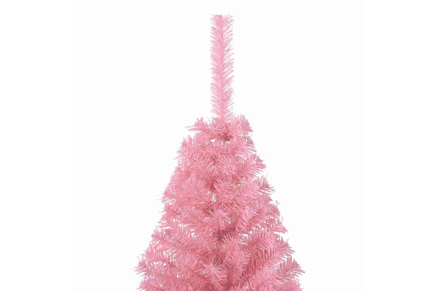 Vidaxl Artificial Pre-lit Christmas Tree With 300 Leds Pink 180 Cm Pvc-7