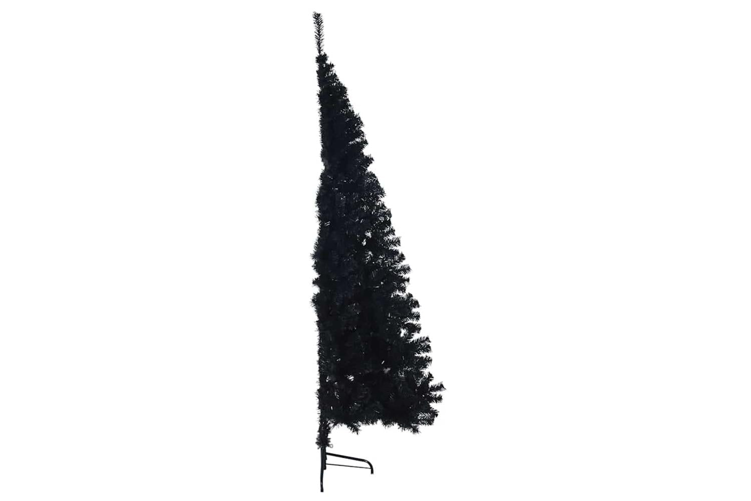 Vidaxl Artificial Pre-lit Christmas Tree Black 180 Cm Pvc-10